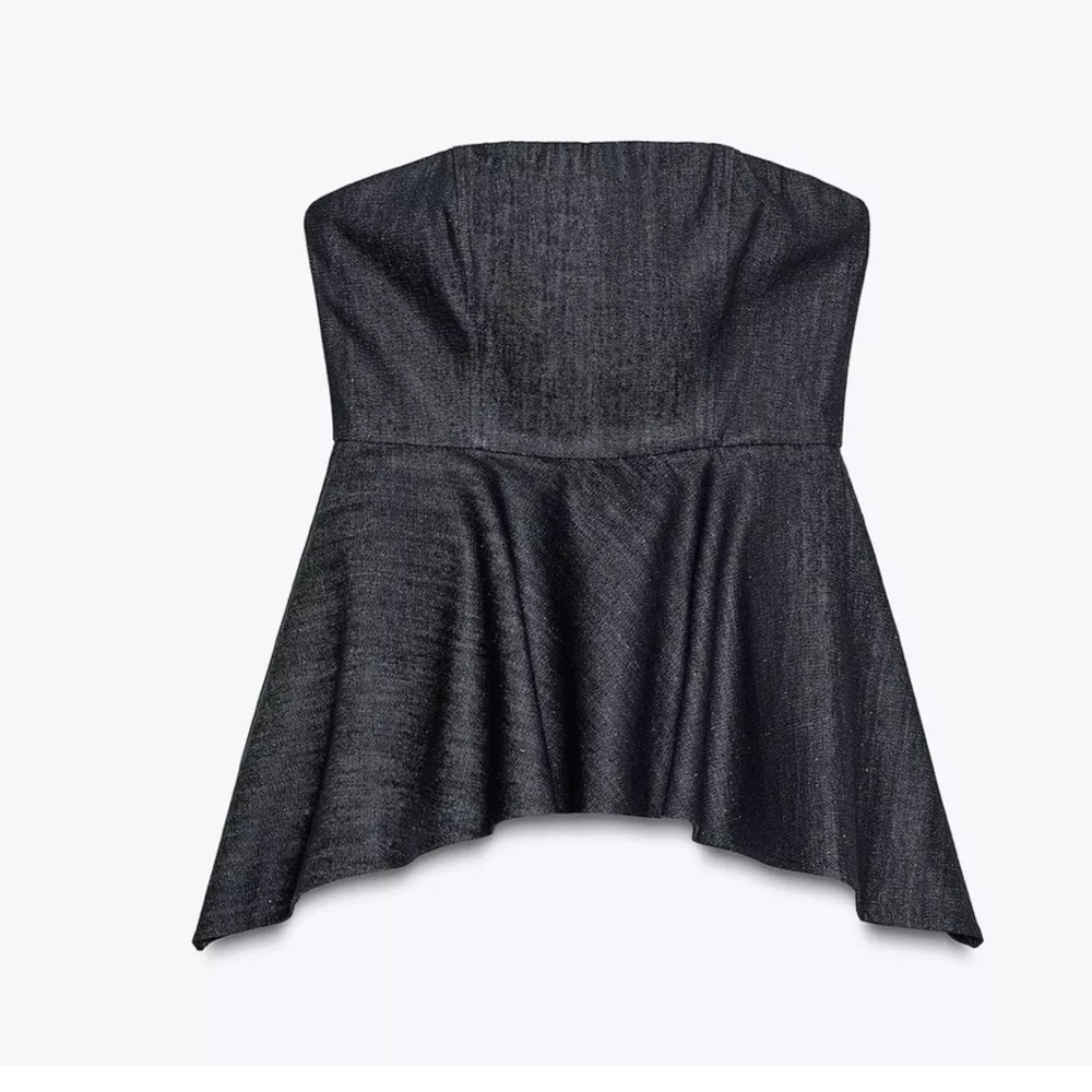 NEW ZARA SUMMER DENIM STRAPLESS TOP  SIZE M and XL
🚨NO DISCOUNT - Picture 10 of 11